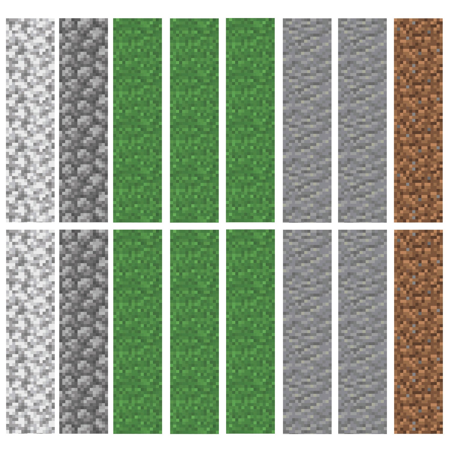 Minecraft Block Strips Wall Decals by WallPops