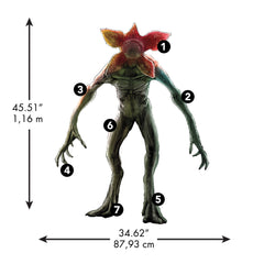 Netflix Stranger Things Demogorgon Wall Decals - dimensions