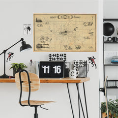 Stranger Things Hawkins Map Wall Decals