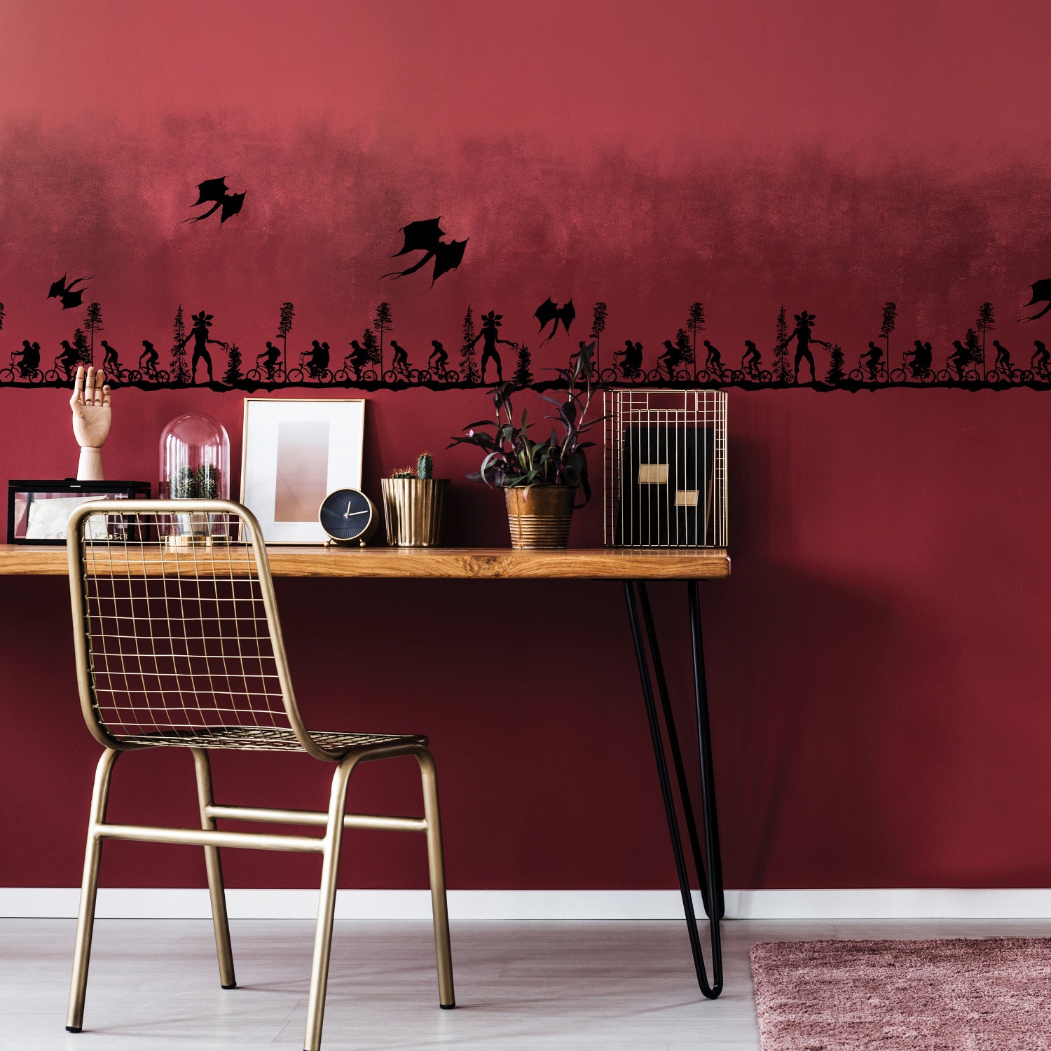 Stranger Things Forest Scene Wall Decals