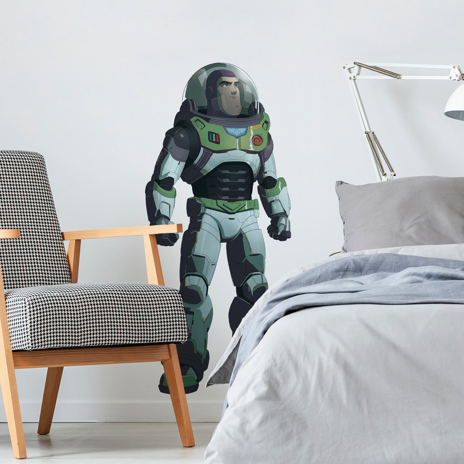 Disney Pixar Lightyear Wall Decals in a room setting