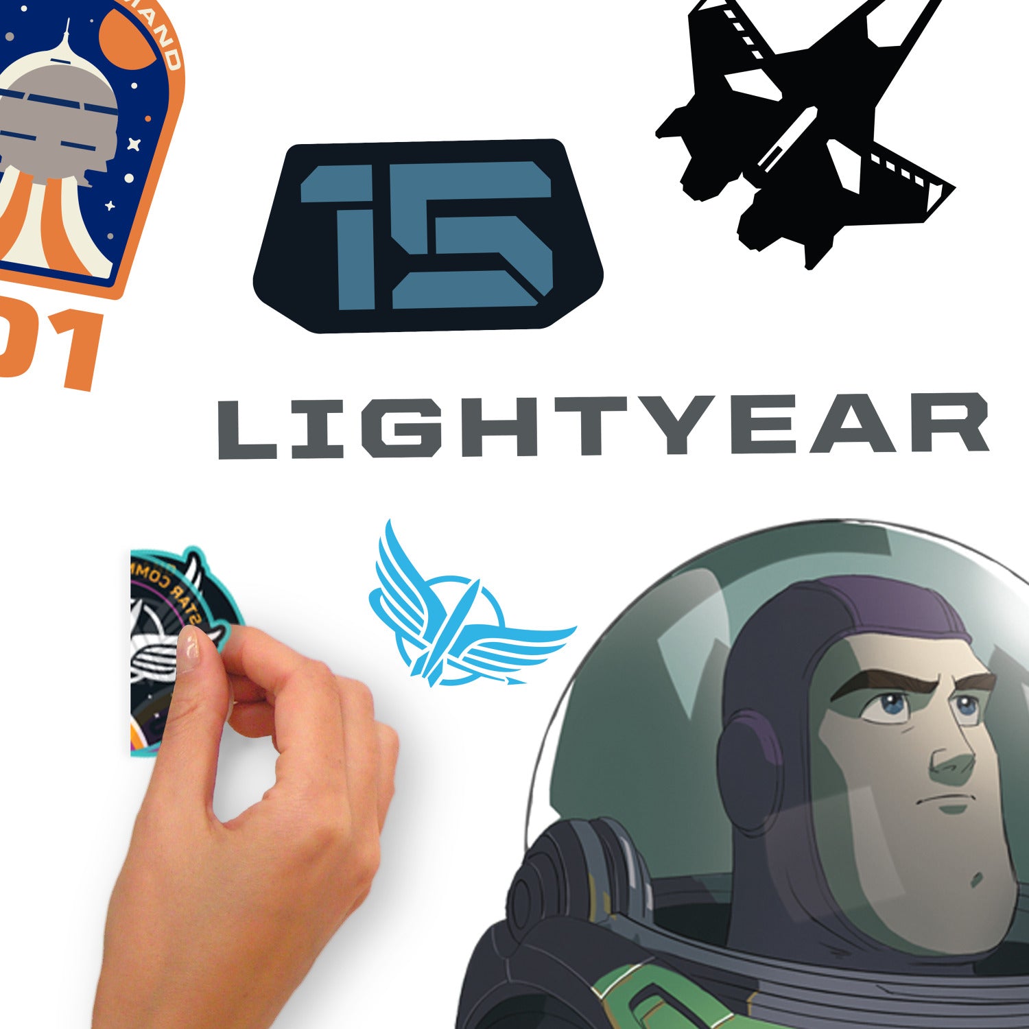 Disney Pixar Lightyear Wall Decals - peel and stick application