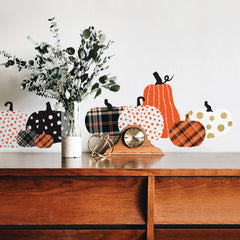 Decorative Pumpkins Wall Decals in a room setting