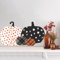 Decorative Pumpkins Wall Decals in a room setting