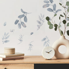 Dancing Leaves Wall Decals in a room setting