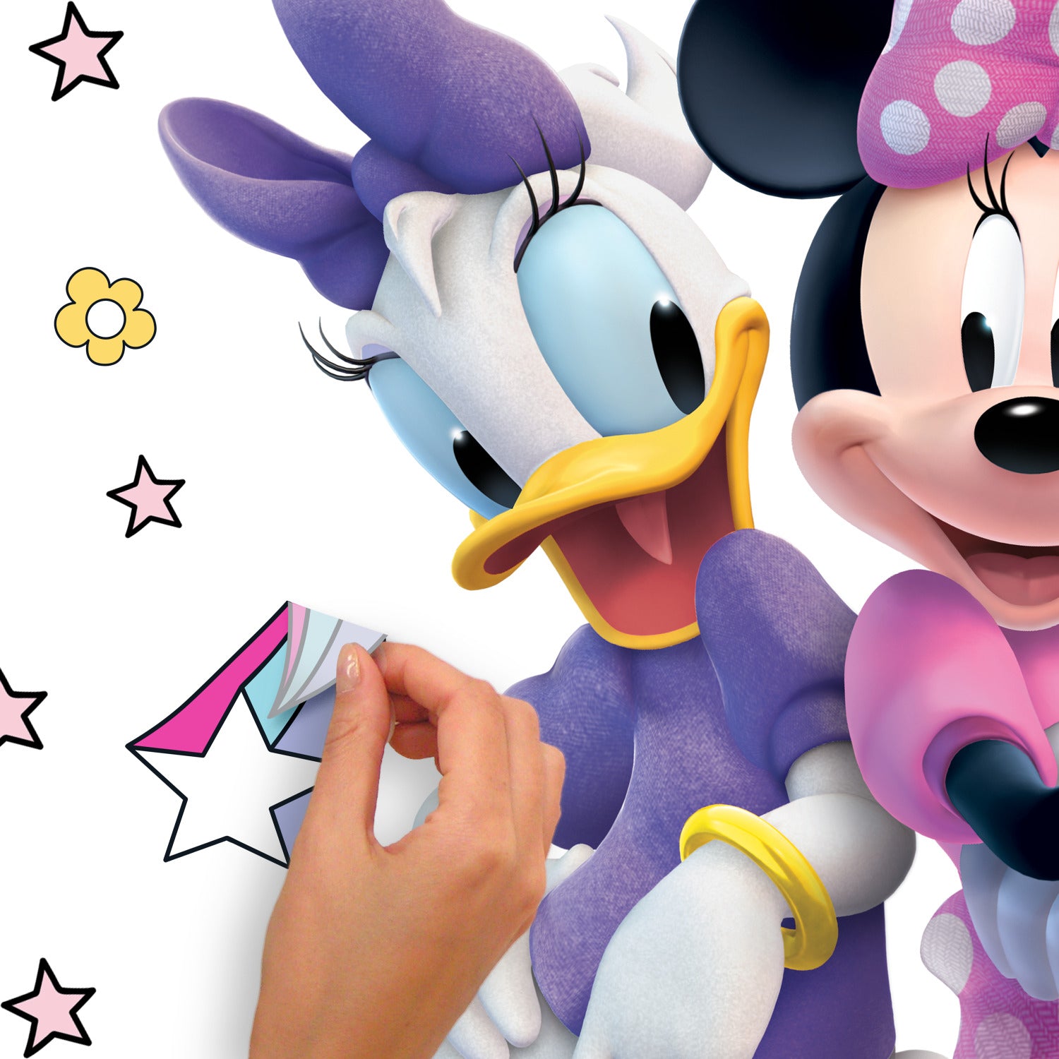 Minnie Mouse Wall Decals - peel and stick application