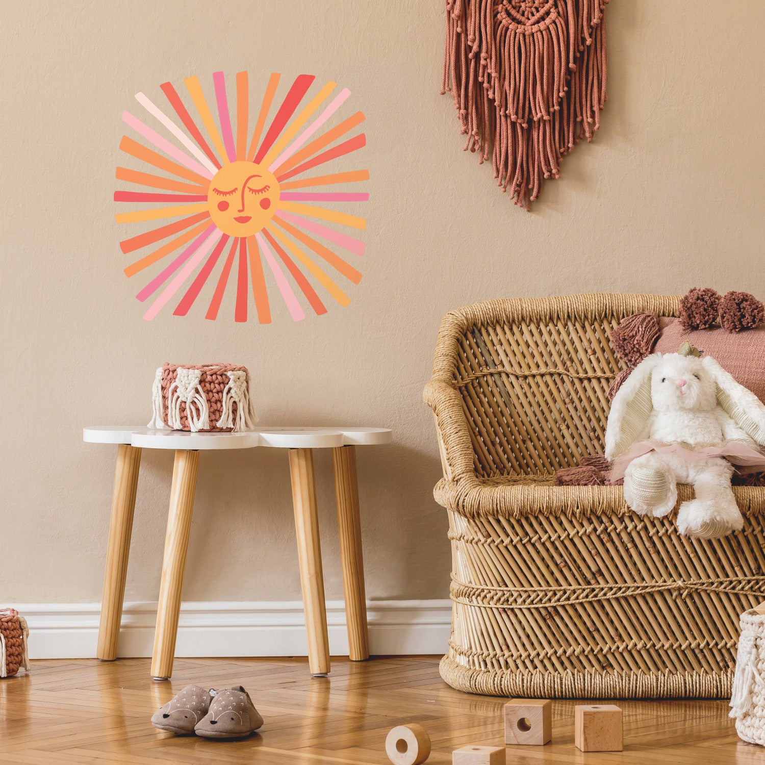 Catcoq Sunshine Wall Decals in a room setting