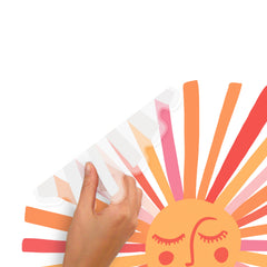 Catcoq Sunshine Wall Decals - how to peel