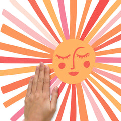 Catcoq Sunshine Wall Decals - how to stick