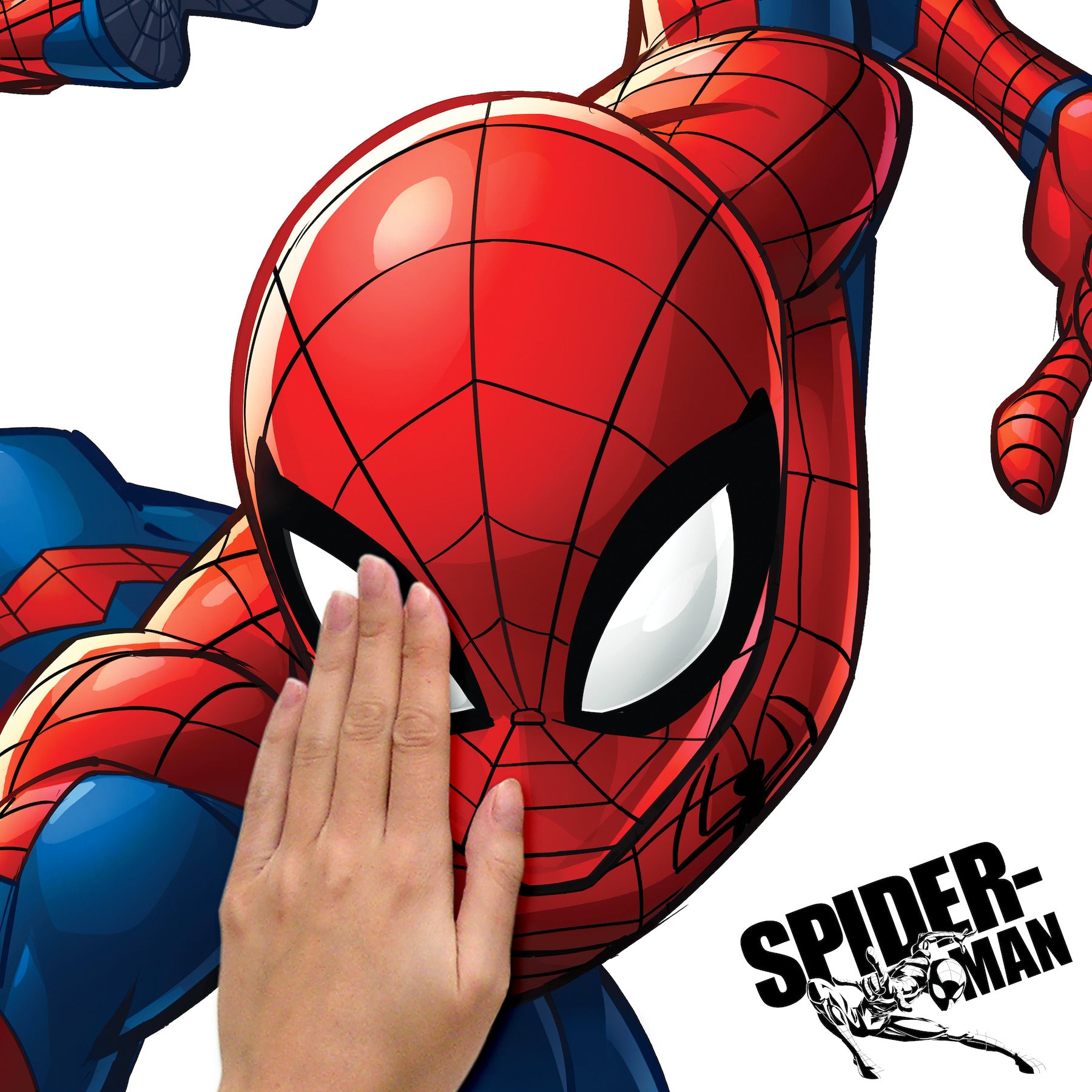 SpiderMan Giant Wall Decals - how to stick