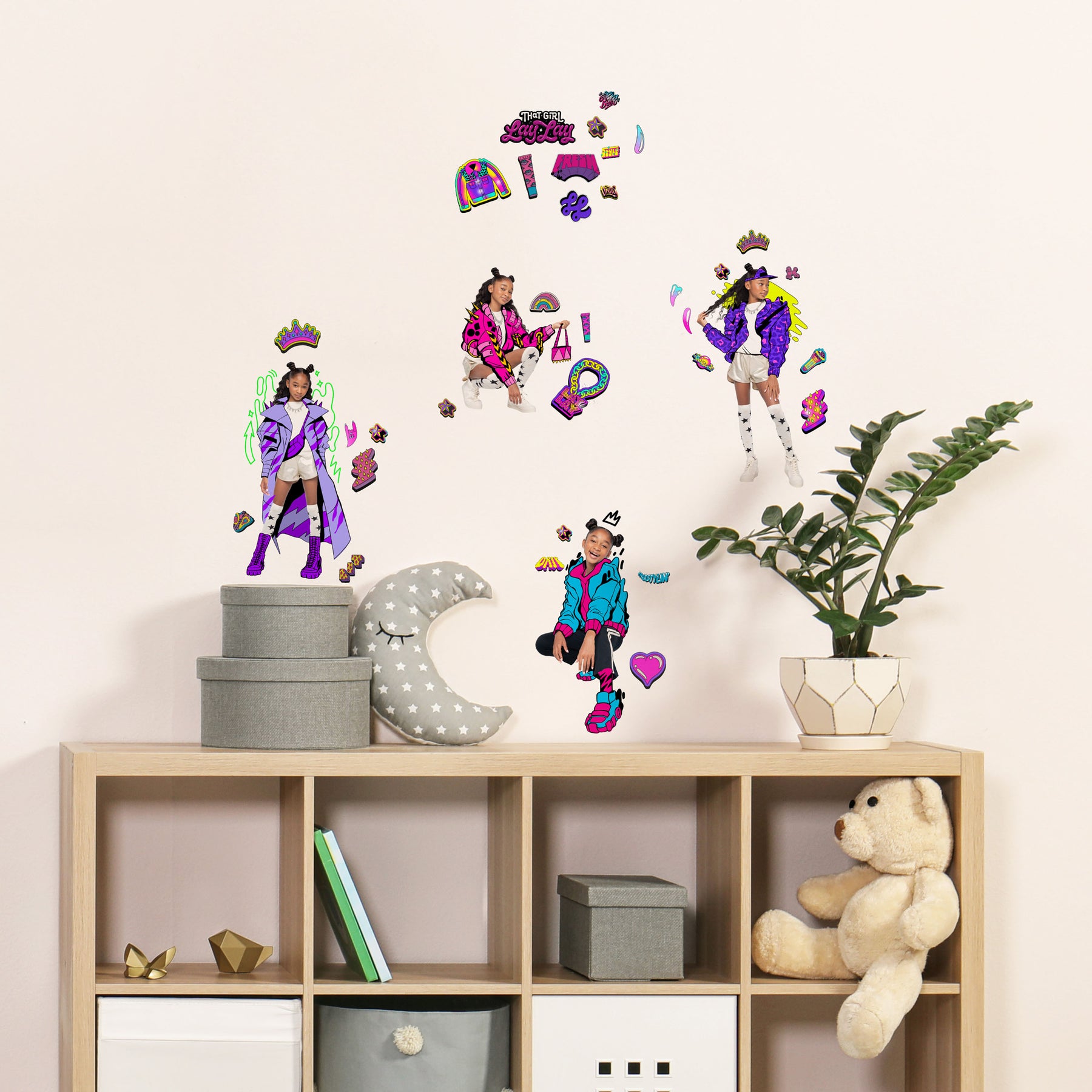 That Girl Lay Lay Wall Decals in a room setting