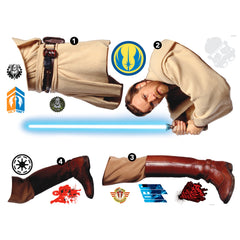 Classic ObiWan Giant Wall Decals - panels