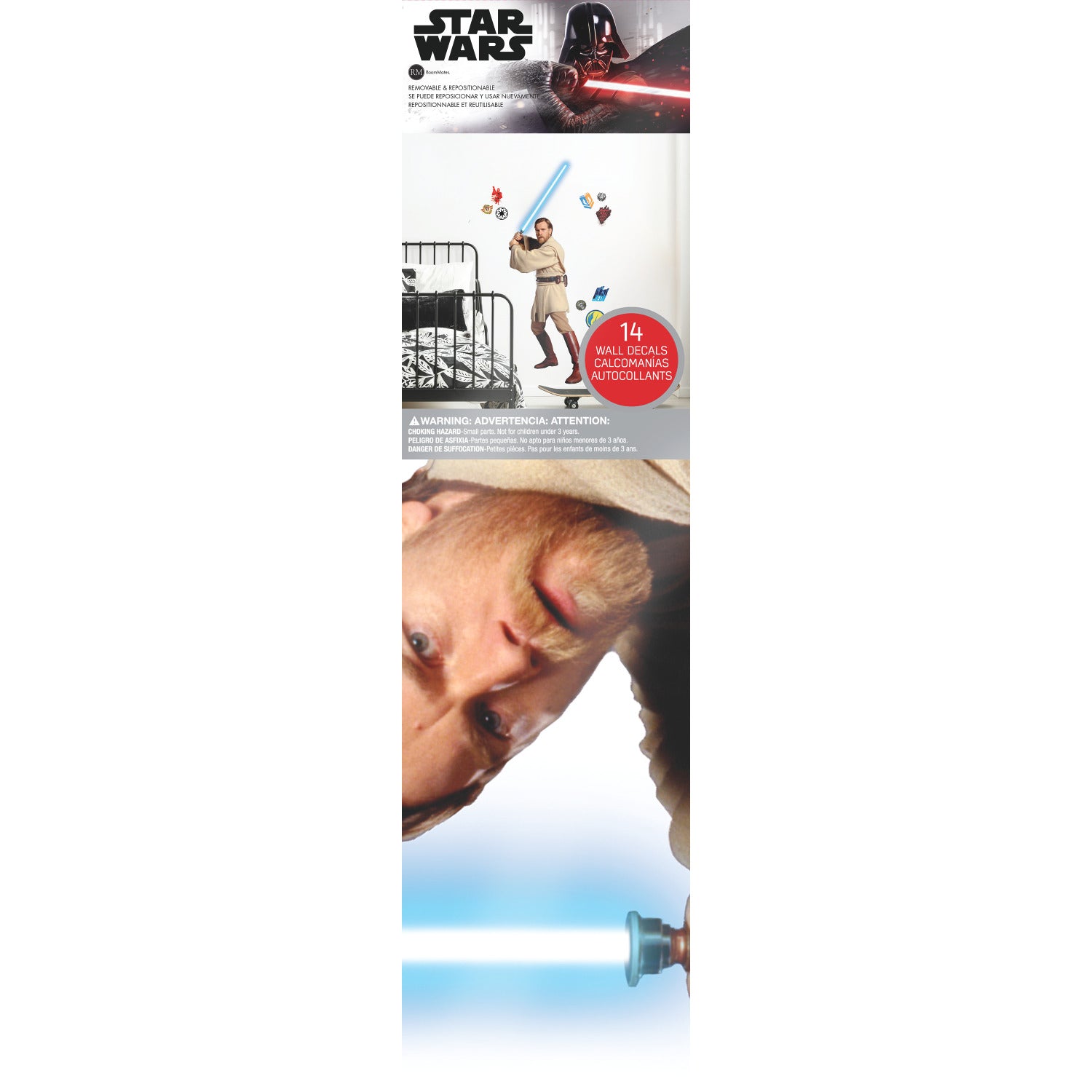 Classic ObiWan Giant Wall Decals - packaging