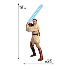 Classic ObiWan Giant Wall Decals - dimensions