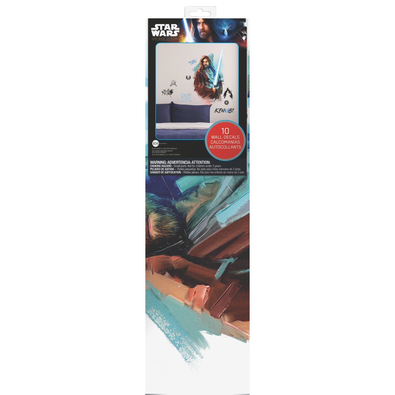 Obi Wan Kenobi Painted Giant Wall Decals - packaging