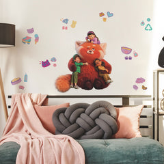 Turning Red Giant Wall Decals in a room setting