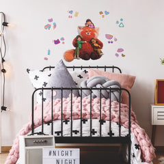 Turning Red Giant Wall Decals in a room setting