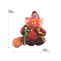 Turning Red Giant Wall Decals - dimensions