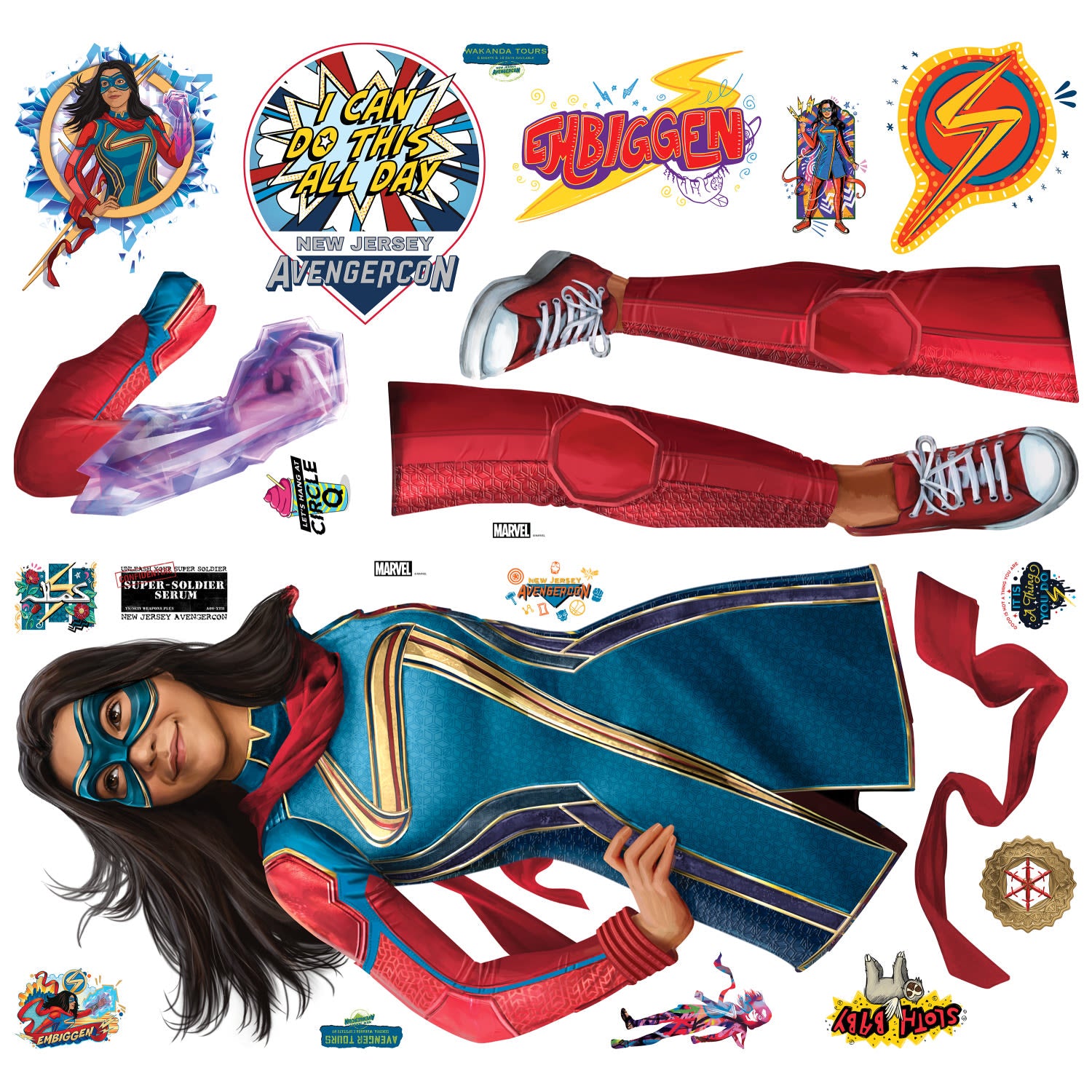 Ms Marvel Giant Wall Decals by WallPops