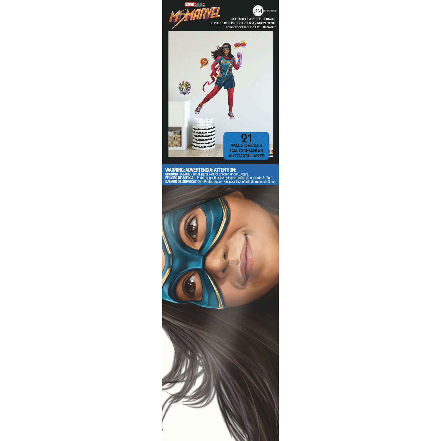 Ms Marvel Giant Wall Decals - packaging