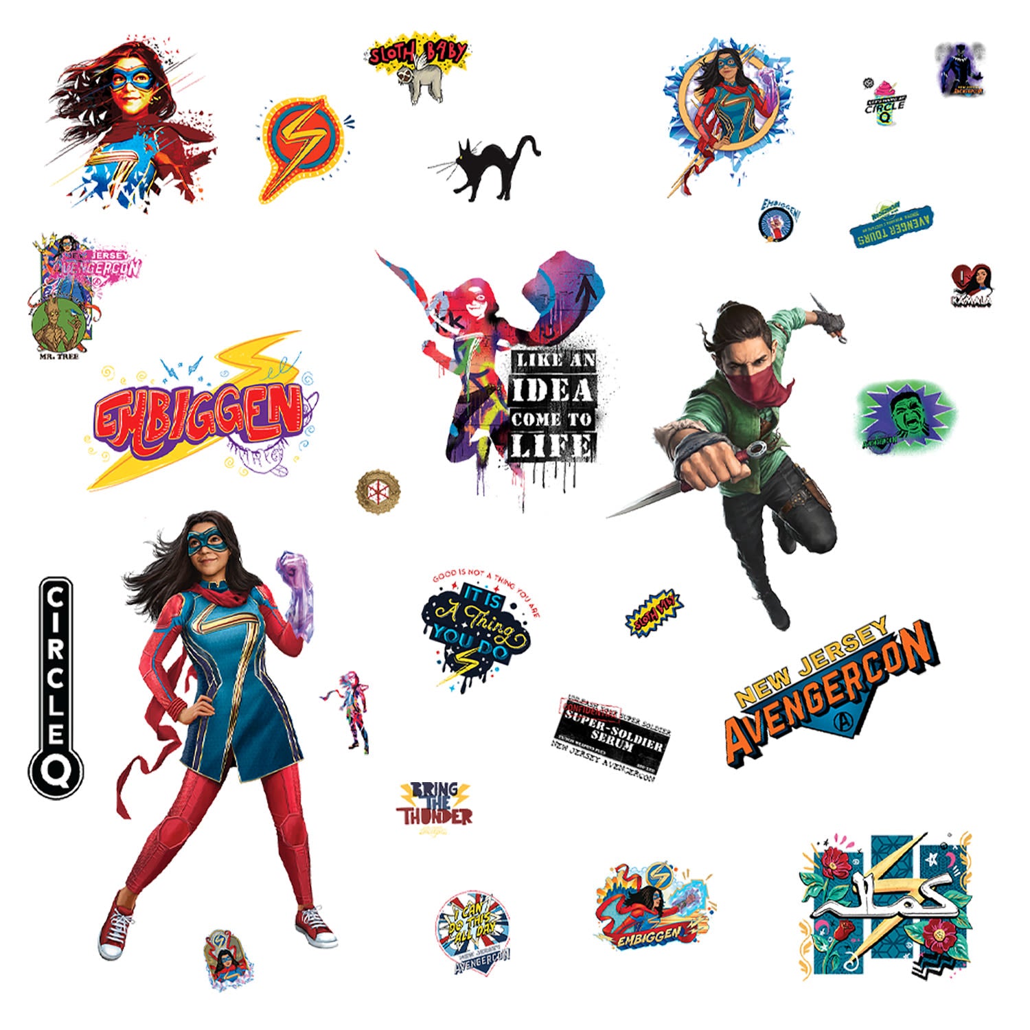 Ms Marvel Wall Decals by WallPops