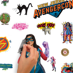 Ms Marvel Wall Decals - peel and stick application