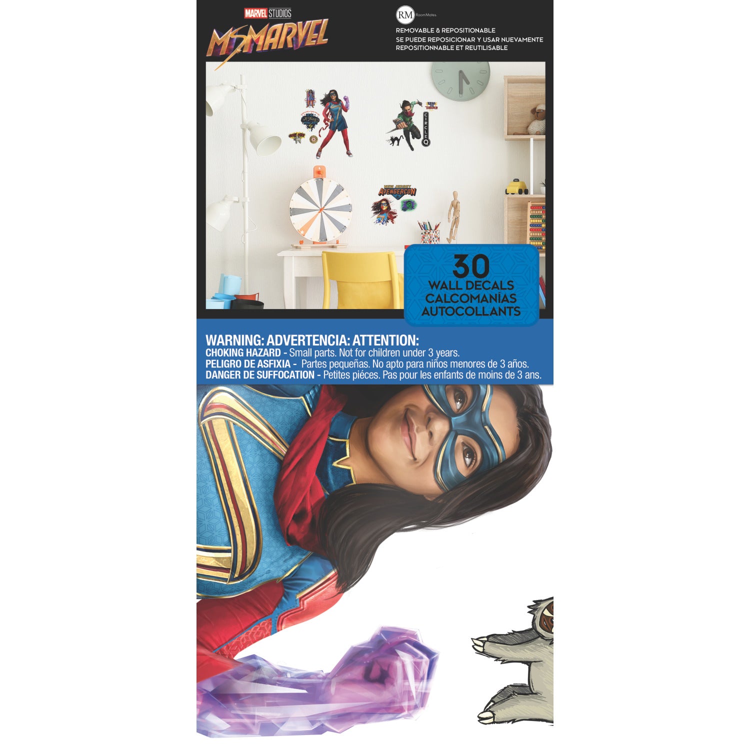 Ms Marvel Wall Decals - packaging