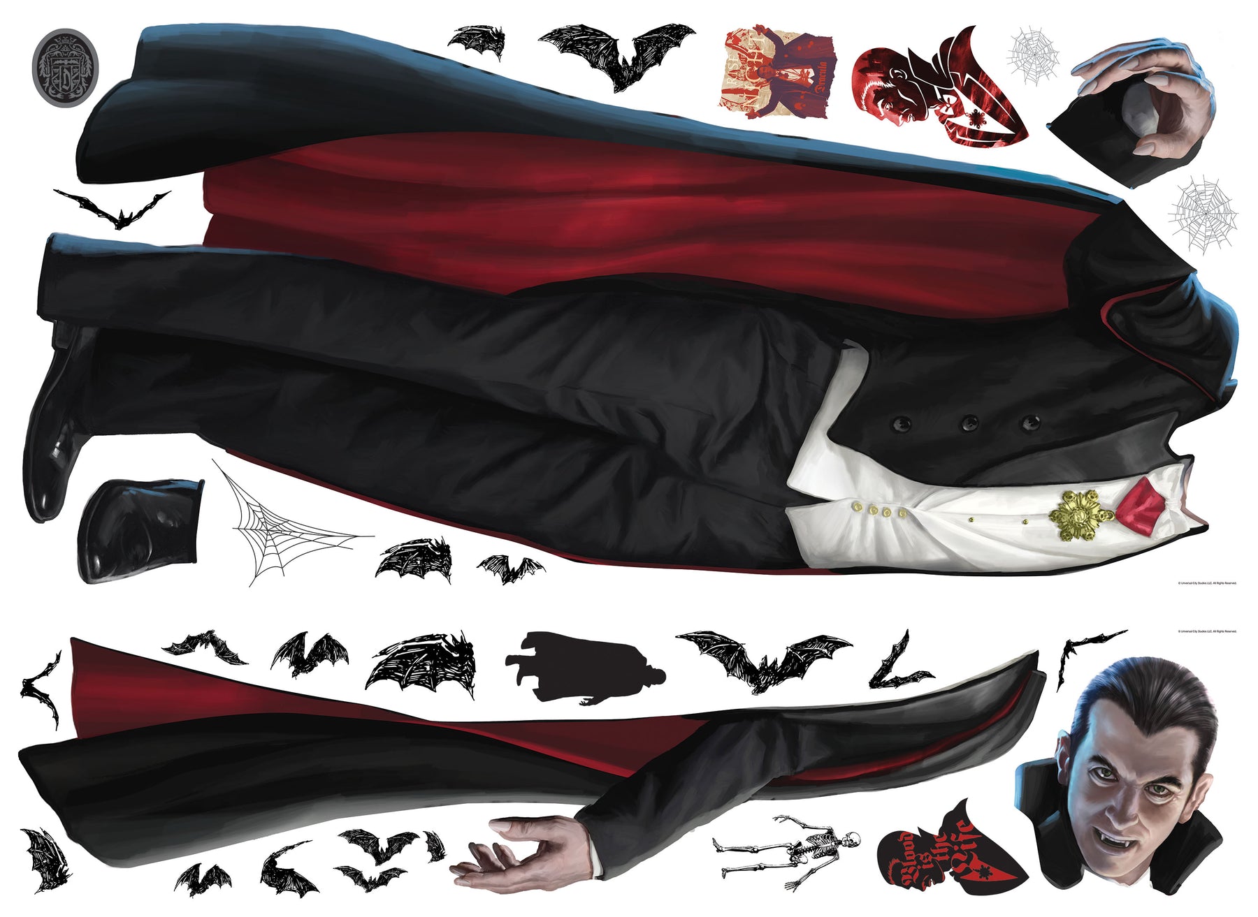 Classic Monsters Dracula Giant Wall Decals by WallPops