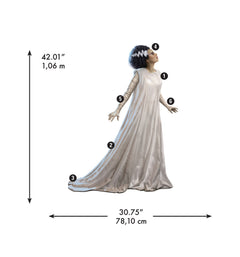 Classic Monsters Bride Of Frankenstein Giant Wall Decals - dimensions