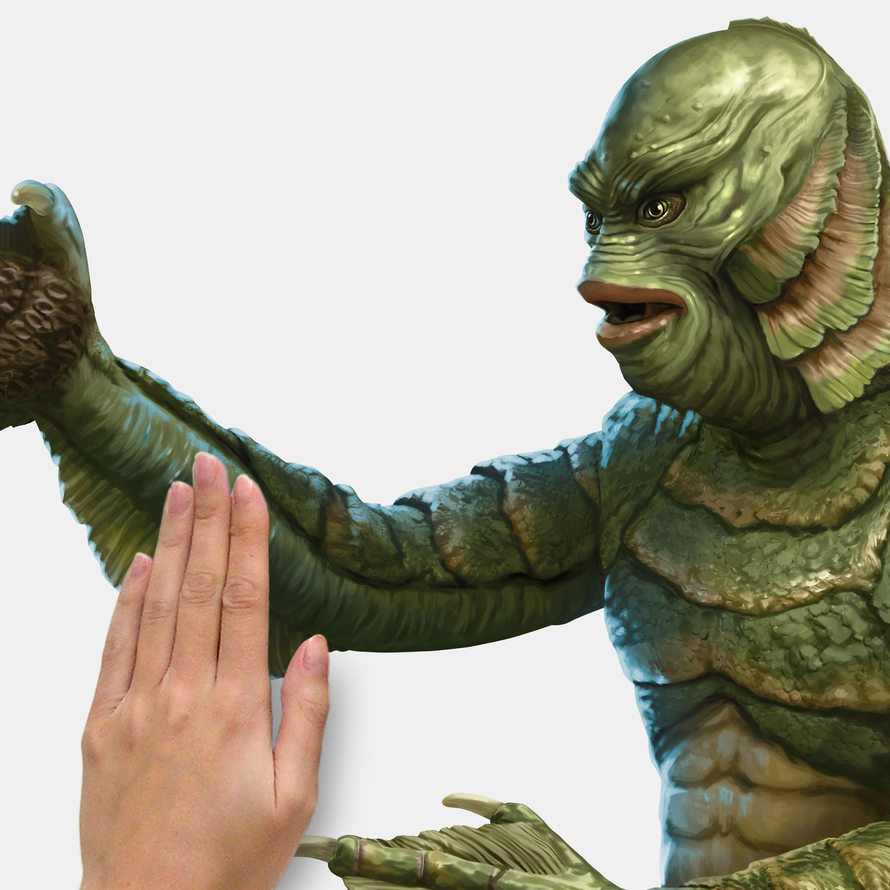 Classic Monsters Creature From The Black Lagoon Giant Wall Decals - how to stick