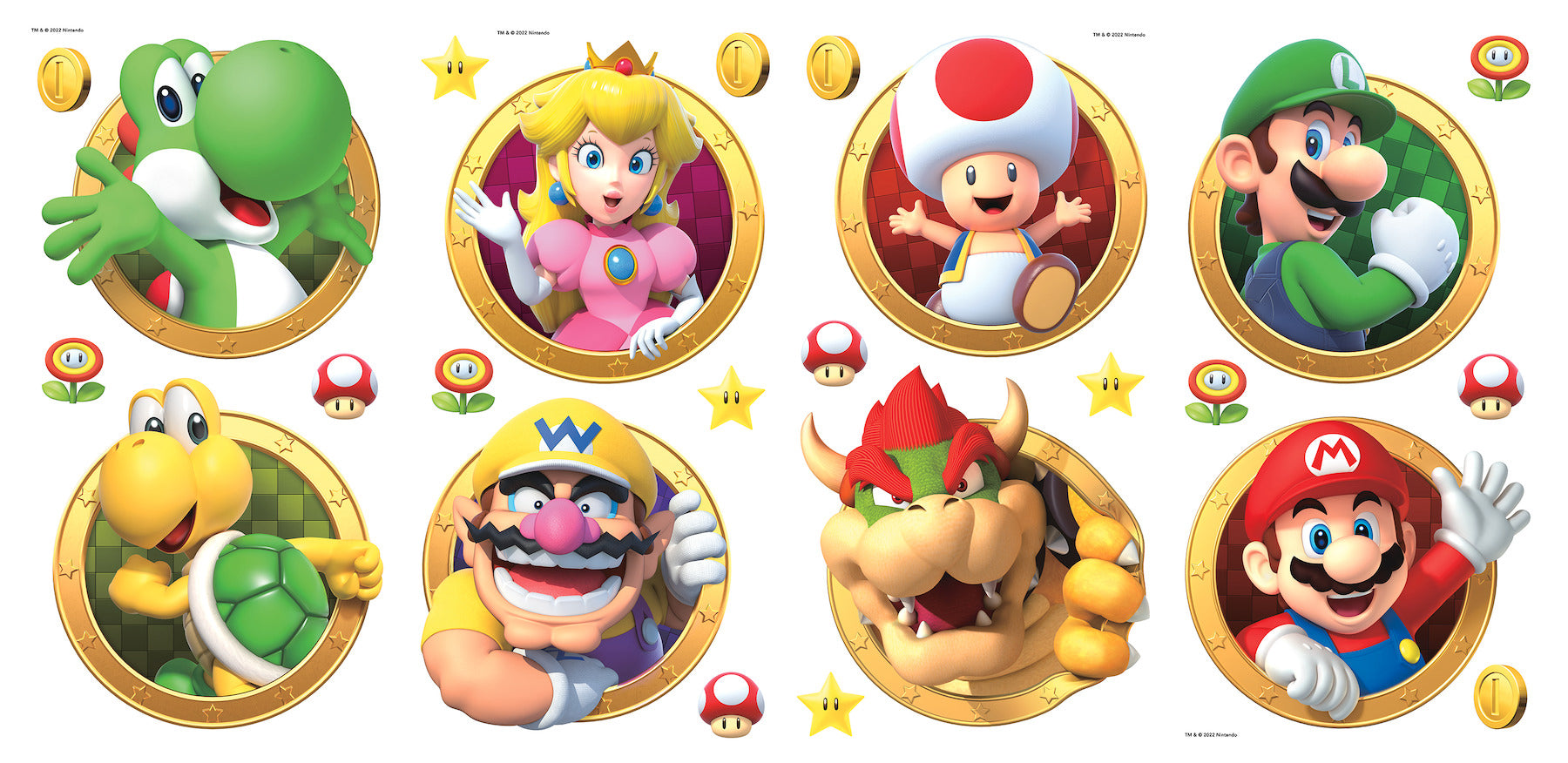 Super Mario Character Wall Decals by WallPops