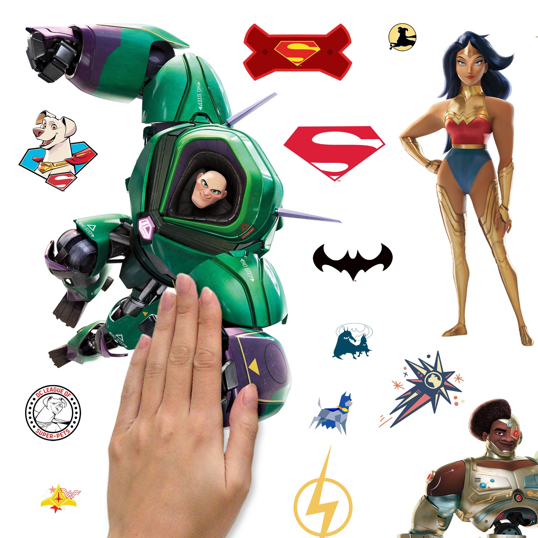 DC League Of SuperPets Wall Decals - how to stick