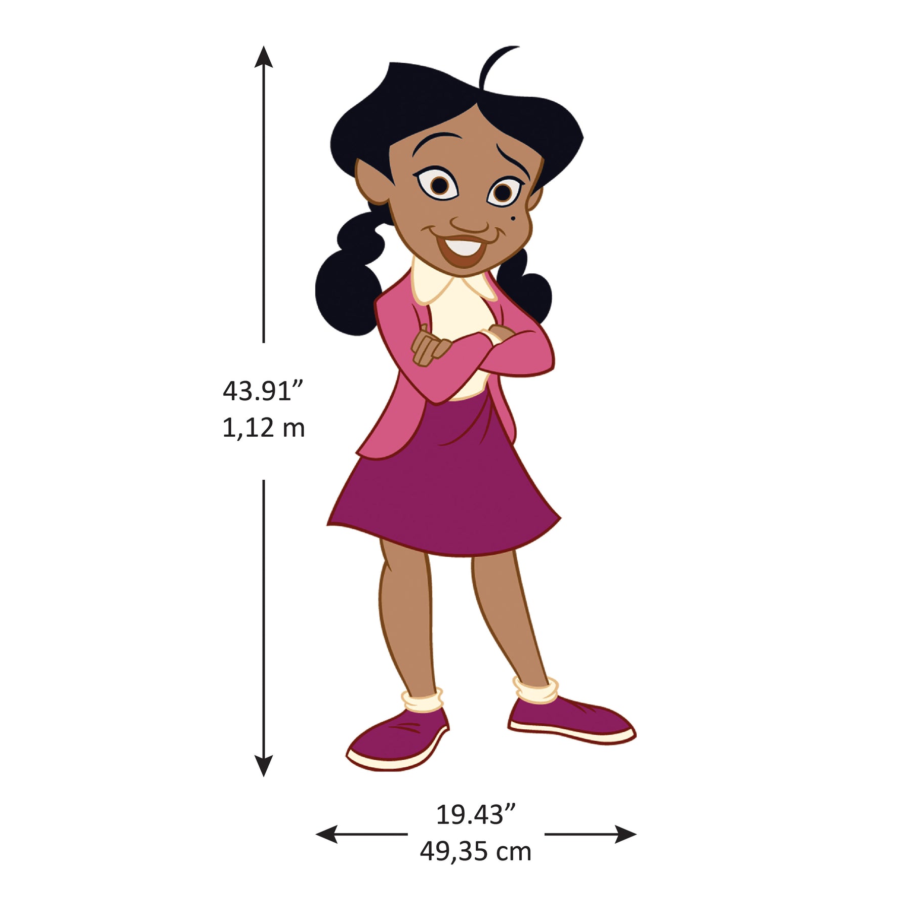 The Proud Family Penny Giant Wall Decals - dimensions