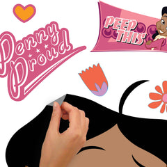 The Proud Family Penny Giant Wall Decals - how to peel