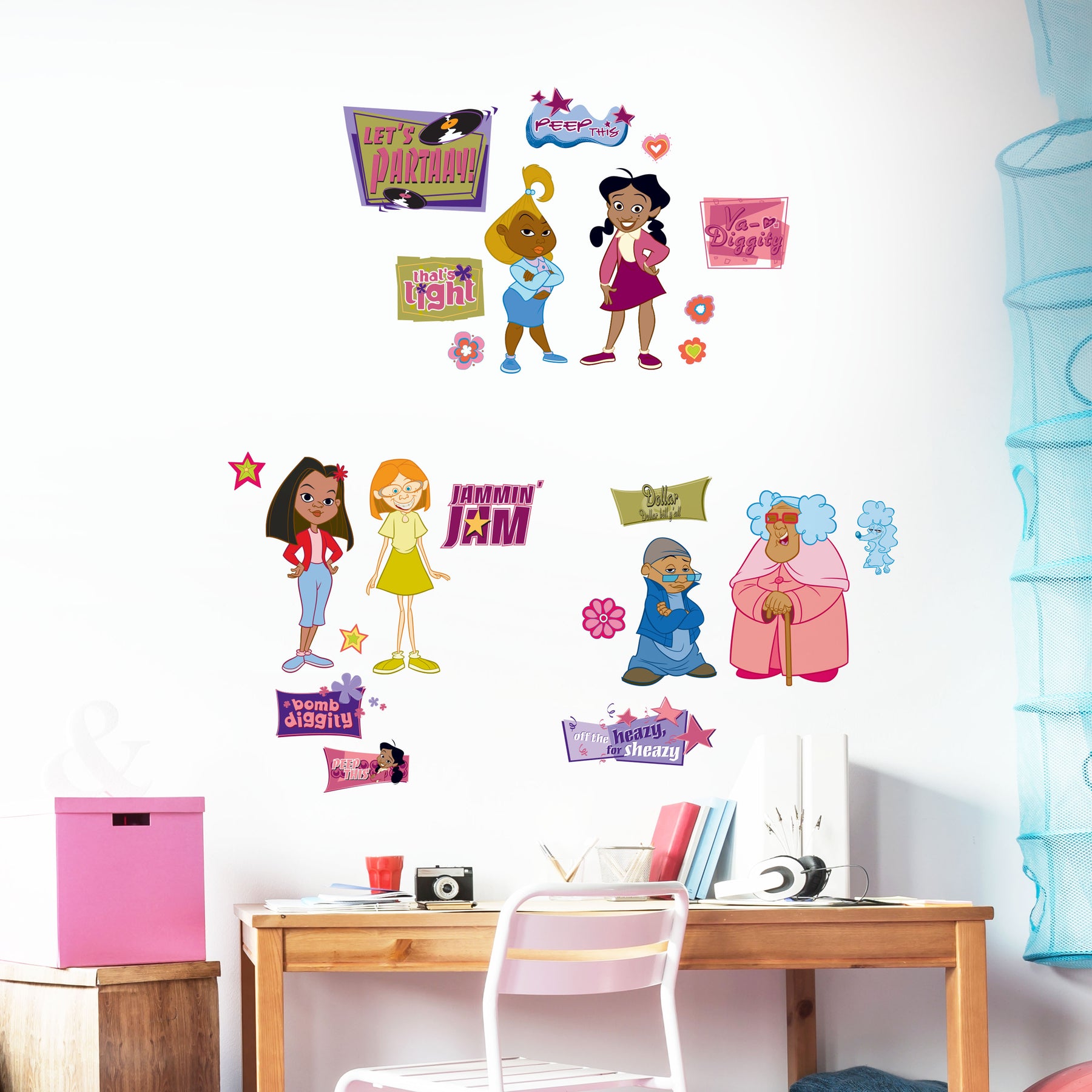 The Proud Family Wall Decals in a room setting