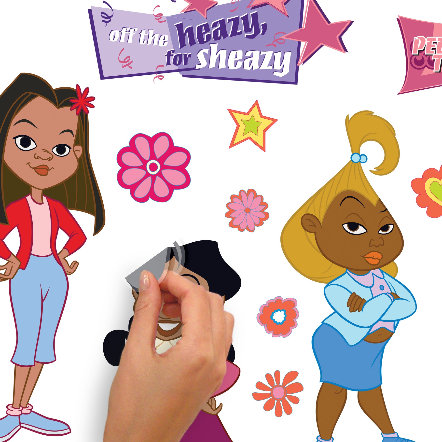 The Proud Family Wall Decals - how to peel