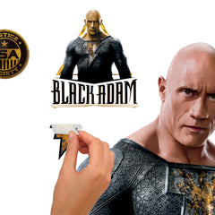 Black Adam Giant Peel & Stick Wall Decals - how to peel