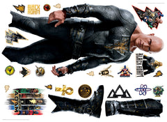 Black Adam Giant Peel & Stick Wall Decals - panels