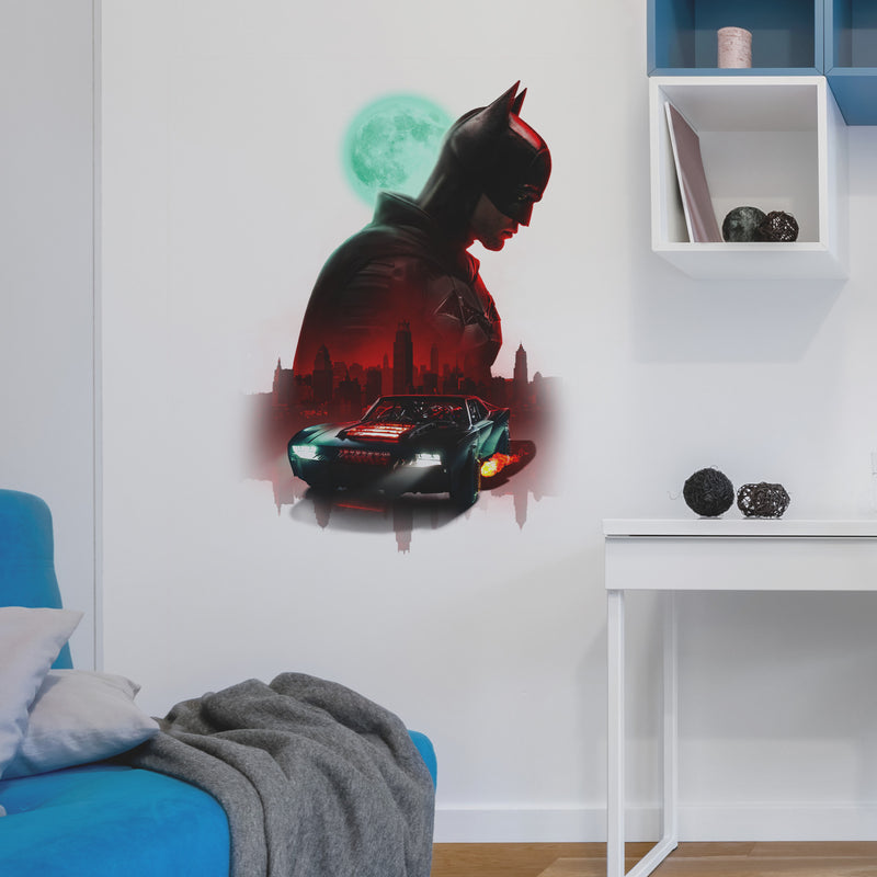 Batman XL Giant Wall Decals in a room setting