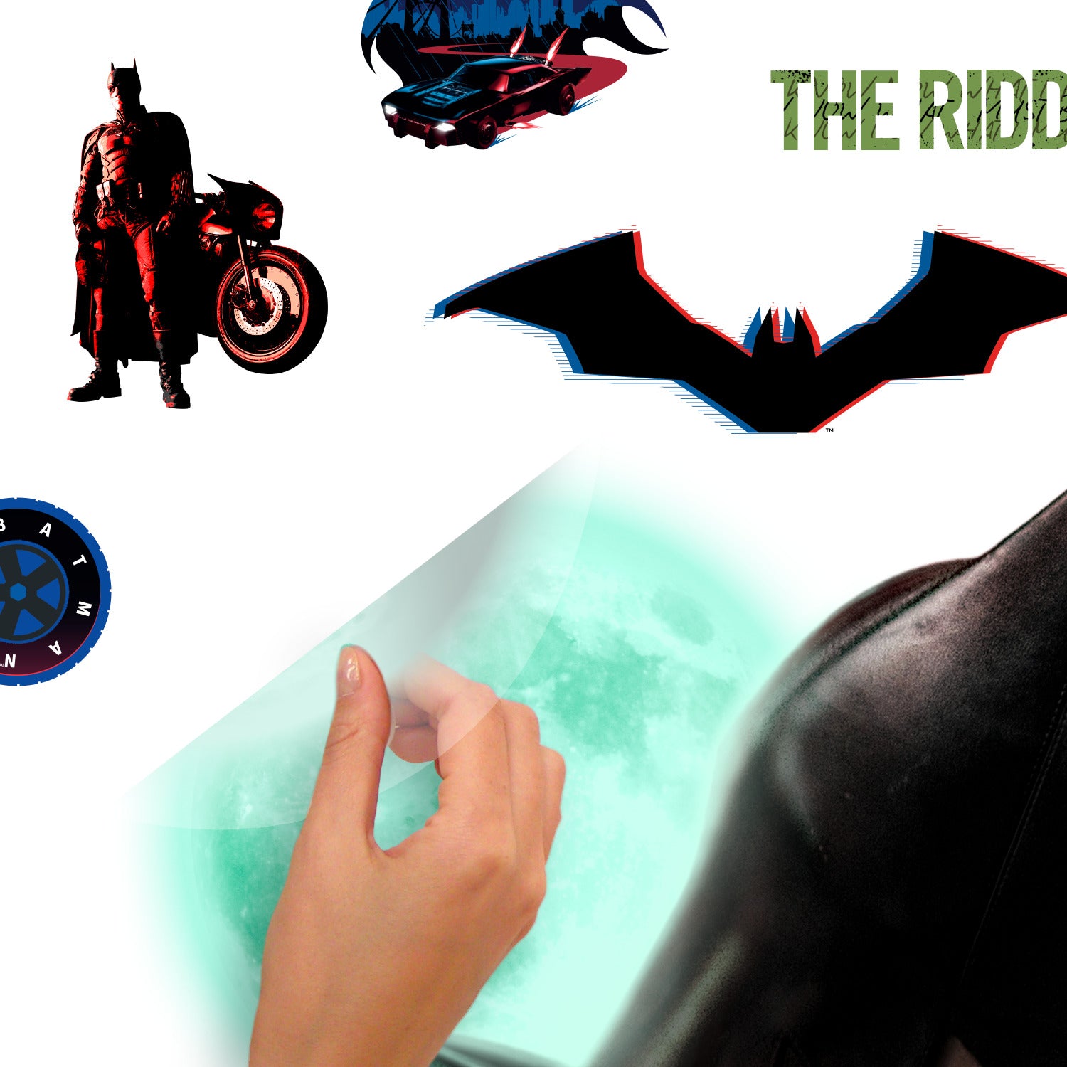 Batman XL Giant Wall Decals - how to peel