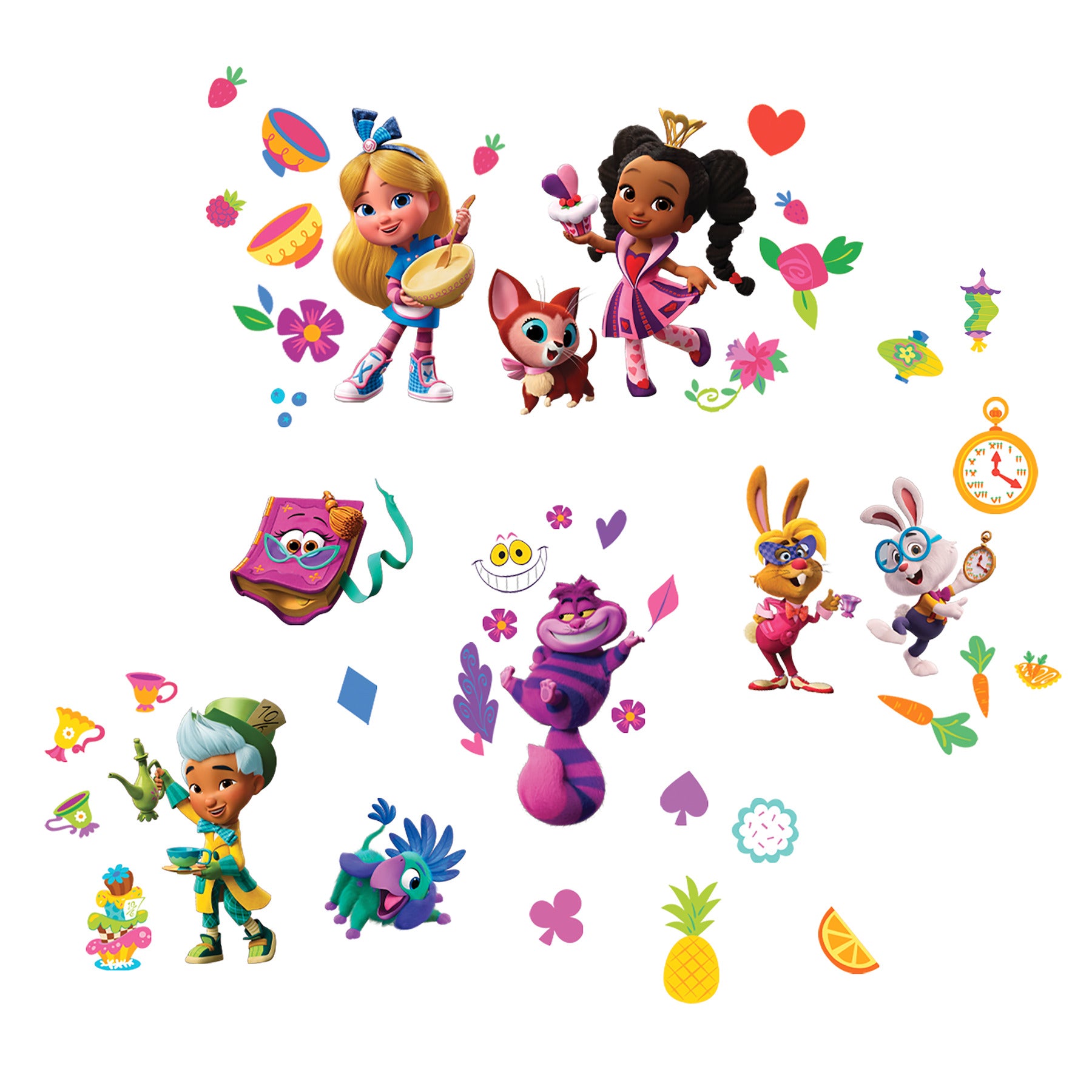 Alice’s Wonderland Bakery Peel & Stick Wall Decals by WallPops