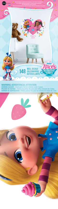 Alice’s Wonderland Bakery Giant Peel & Stick Wall Decals With Alphabet - packaging