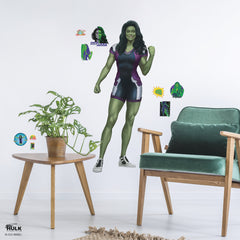 She Hulk Giant Wall Decals in a room setting