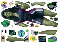 She Hulk Giant Wall Decals - panels