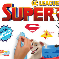 DC Super Pets Giant Wall Decals - peel and stick application