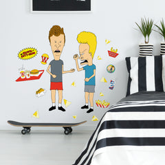 Beavis & Butt-Head Peel & Stick Giant Wall Decals in a room setting