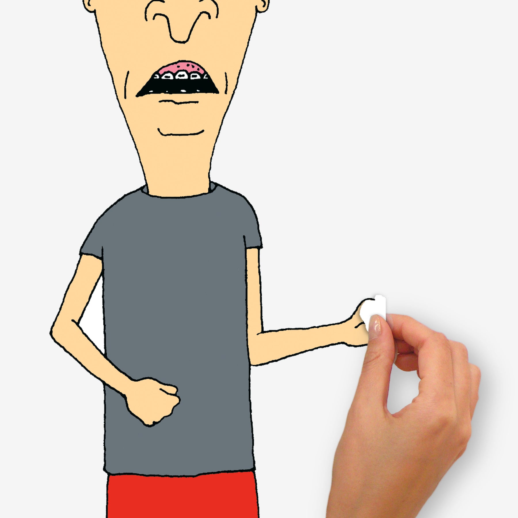 Beavis & Butt-Head Peel & Stick Giant Wall Decals - how to peel
