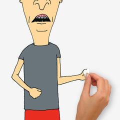 Beavis & Butt-Head Peel & Stick Giant Wall Decals - how to peel