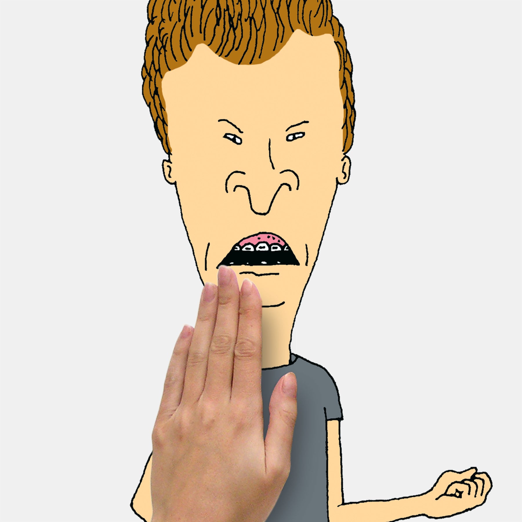 Beavis & Butt-Head Peel & Stick Giant Wall Decals - how to stick