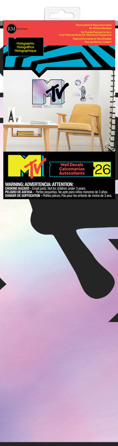 MTV Holographic Giant Wall Decals - packaging